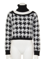 エステルヘア千鳥ジャガード/ホワイト