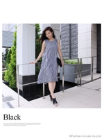 ギンガムチェックワンピース/ブラック