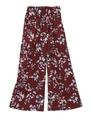DRAW FLOWER TUCK WIDE PT/NVY