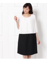 ネオリッチツイードワンピース/ネイビー(493)