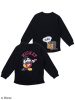 MICKEY/ CREW SWEAT MAKES SOUND (4T〜7T)/ブラック