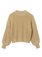 MIXED YARN KNIT TOP/ベージュ
