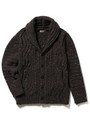 【GELATO PIQUE HOMME】'スフレアラン'ショールカーデ/BLK