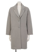 【anap mimpi】コクーンチェスターコート/D.GRY