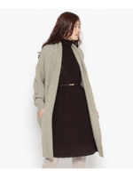 ウールMIXニットロングカーディガン/グレー(012)