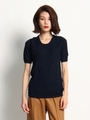 クルーネックニットＴシャツ/NAVY