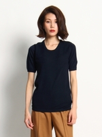 クルーネックニットＴシャツ/NAVY