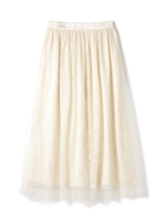 レースチュールスカート/ブラウン(050)