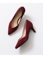 BFC レザーVカットパンプス65/Wine