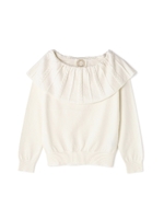 《EDIT COLOGNE》フレアーケーブルニット/ブラック(010)