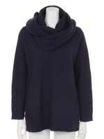 【chille anap】スヌード付ニットチュニック/NVY