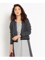 パリスツイードニットカーディガン/ブラック(419)