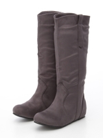 インヒールロングブーツ/GY