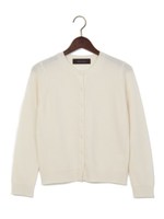 ●JOC ウールカシミヤ クルーネックカーディガン/LT.Blue