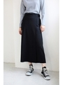 【AZUL by moussy】ソフトポンチラップスカート付ワイドパンツ/T.GRY