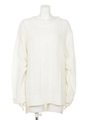 ケーブルスリットニットTOPS/BORD