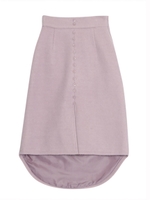 スリットボタンスカート/ピンク