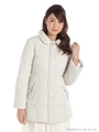 フェミニンリバーシブルダウンコート/ライトグレー