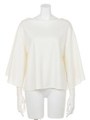 【Auntie Rosa】袖ボリュームポンチTOPS/WHT