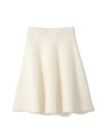 アンゴラ混ニットスカート/ブルー(110)