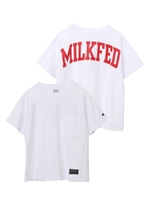 【MILKFED.×CHAMPION】S/S POCKET TEE/ブラック