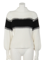 【chille anap】バイカラーデザイントップス/WH