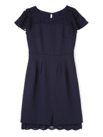 ＬＬスカラレースワンピース/ピンク(090)