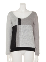 カラーブロックニットTOP/Multi_1