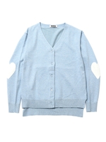 HEART PATCH CARDIGAN/ブルー