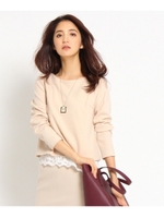 [L]レース使いカルゼプルオーバー/ブラック(019)