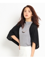 ボレロ風ラメニットカーディガン/シルバー(006)