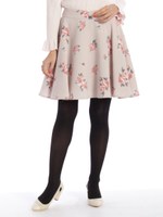 ヴィンテージローズスカート/クロ