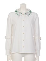 VR 襟Rose刺繍B/L/ピンク