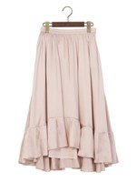 ★JC ギャザー フレア　スカート/M.Brn