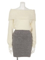 ドッキングニットオフショルOP/ミックス1