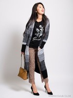 フラワープリントTシャツ[DRESS]/ブラック