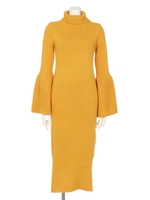 ベルスリニットワンピ/Yellow