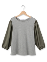 ◆スリーブドッキングプルオーバー/ダークグレー(513)