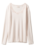 ホットファブリックリブプルオーバー/OWHT