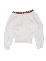 【La】エンブロイダリーオフショルブラウス/ブラック