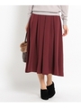【GO!HO!BI!】ランダムワイドプリーツスカート/ボルドー(064)