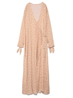 【emmi atelier】レトロフラワーガウン/BEG