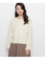 ミラノリブニットプルオーバー/ライトベージュ(051)