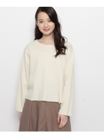 ミラノリブニットプルオーバー/ライトベージュ(051)