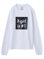 X-girl is No1 L/S TEE/ブラック