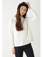 【AZUL by moussy】フレアヘムボトルネック長袖プルオーバー/O/WHT
