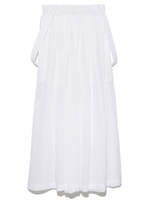 スカートライクエアリーパンツ/WHT