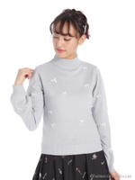 レースリボンニット/アイボリー