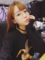 バナナ刺繍パーカー/グレー