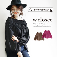 2WAYオフショルダー パフスリーブ プルオーバーブラウス